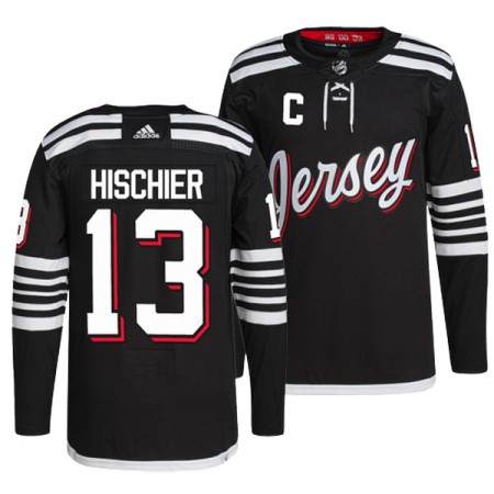 Miesten NHL New Jersey Devils Pelipaita Nico Hischier 13 Alternate Adidas Musta Authentic